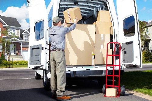 Packing and protecting office equipment for a local business relocation