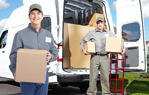 Secure loading of belongings into a van for transport