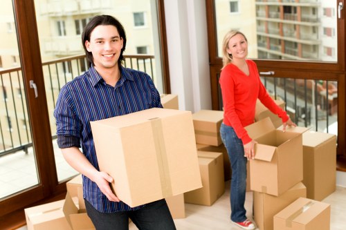 Moving staff assessing lifting and handling risks